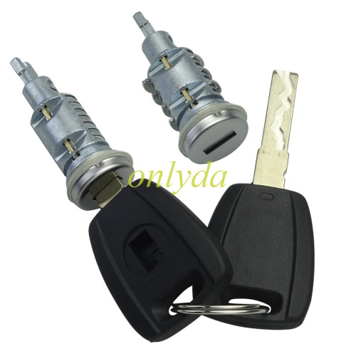 For Fiat door lock, left and right door lock set with SIP22 key blade