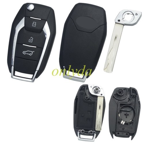 Original Maxus remote key shell with 3button with badge