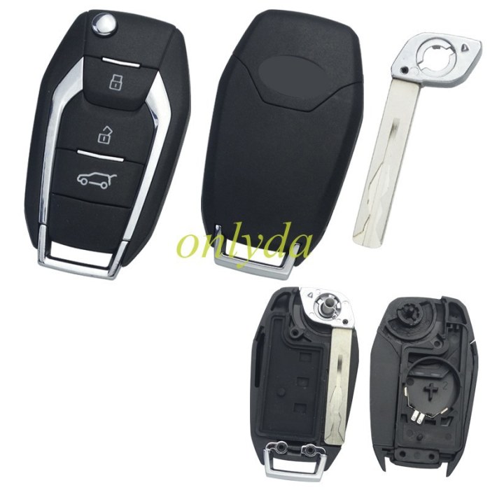 Original Maxus remote key shell with 3button with badge