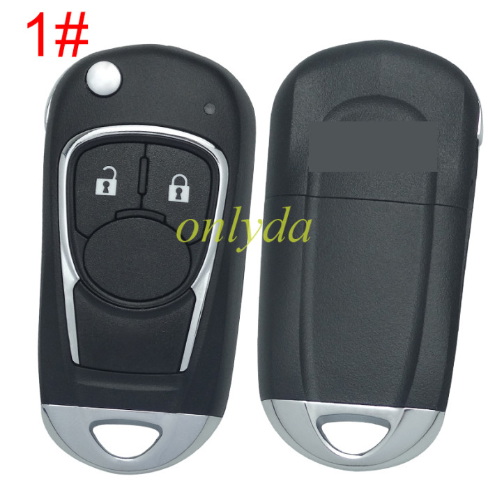 For Chevrolet  modified remote key shell with cross badge, pls choose button