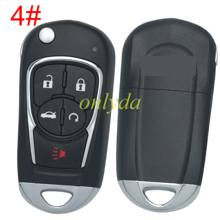 For Chevrolet  modified remote key shell with cross badge, pls choose button