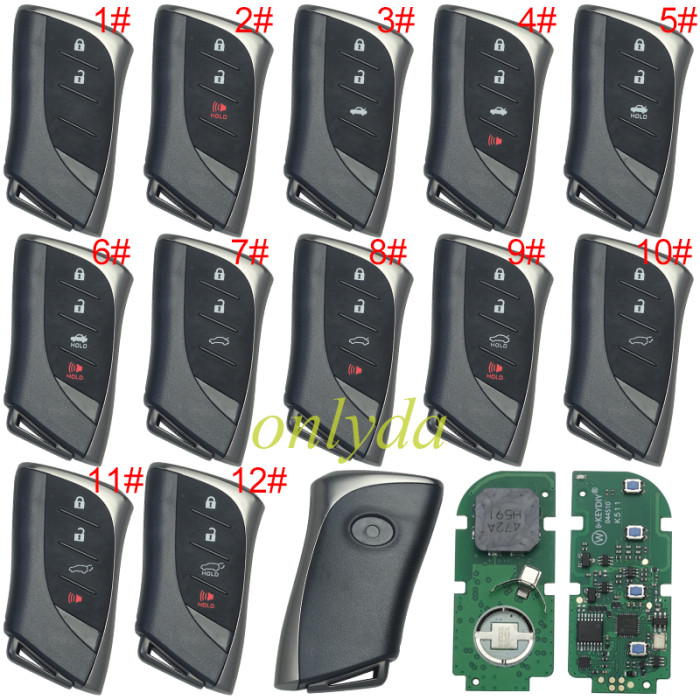 KEYDIY TIB02-4 smart key Universal  Remote key for Lexus