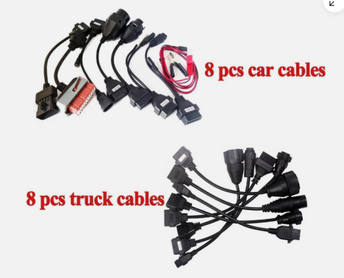 8PCS OBD Truck Cable Diagnostic OBD2 Adapter Full Set for Delphi CDP DS150E