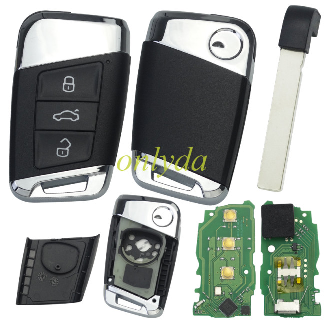 KYDZ Volkswagen Type 3Btn Universal Smart Remote – Keyless – ZN05