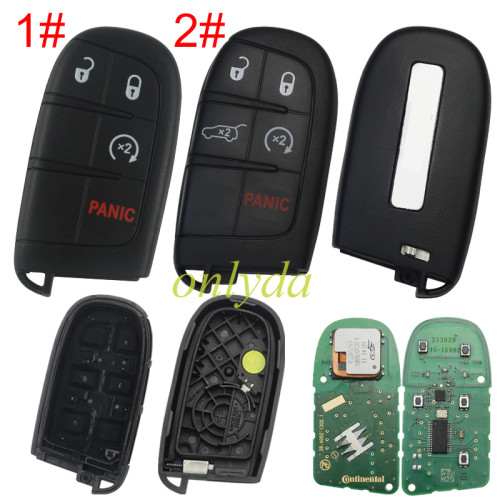 For Jeep 3+1/4+1 button original remote key 434MHZ with 7945chip, Pls choose button