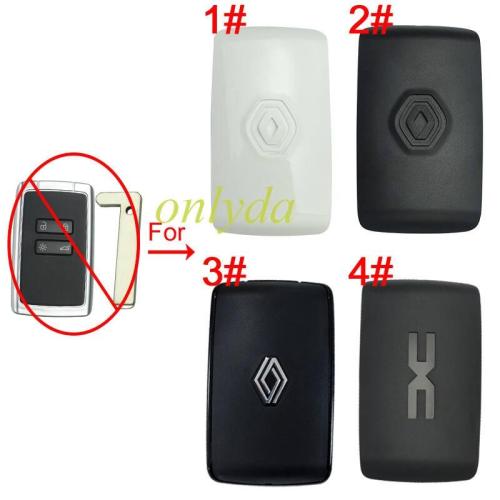 For Renault  separate back cover with badge for Renault-B30 series key shell, 1# whitel Renault badge, 2# blackRenault badge, 3# New Renault badge, 4#New Dacia badge  pls choose model