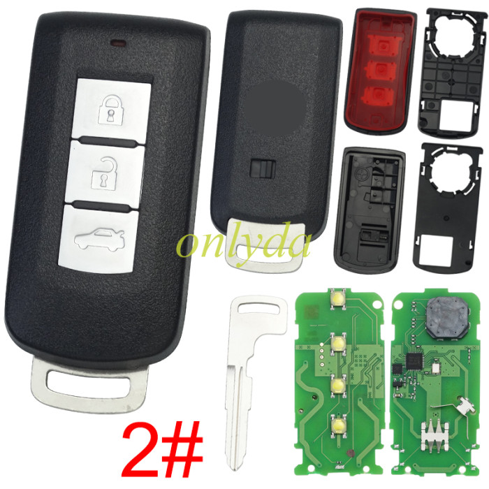 KYDZ Mitsubishi-Style Universal Smart Key ZN07
