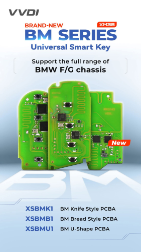 Only PCB XHORSE XSBMK1EN Knife Style PCBA Only BM Series Universal Smart Key Support the Full Range of BMW F/G Chassis