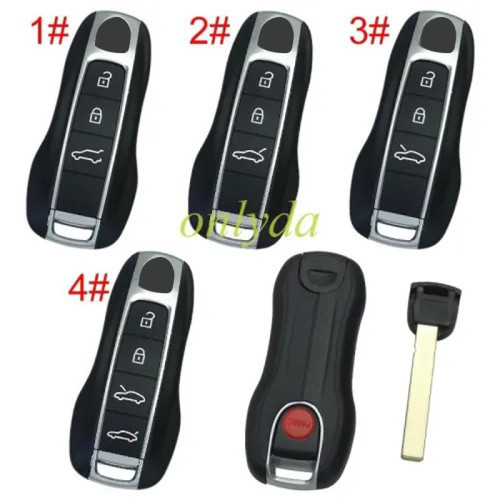 OEM PORSCHE SMART KEY FOB TRANSMITTER ALARM IYZPK3 5M chip Keyless go for Porsche 911 Cayenne Panamera Macan 3+1button /4+1 button 433MHZ