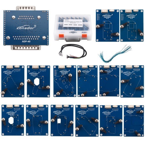 2026 Lonsdor Encrypted Solder-Free Adapter Kit 15pcs for BMW G/U Chassis BDC2/BDC3/BCP and VAG 5C 5D