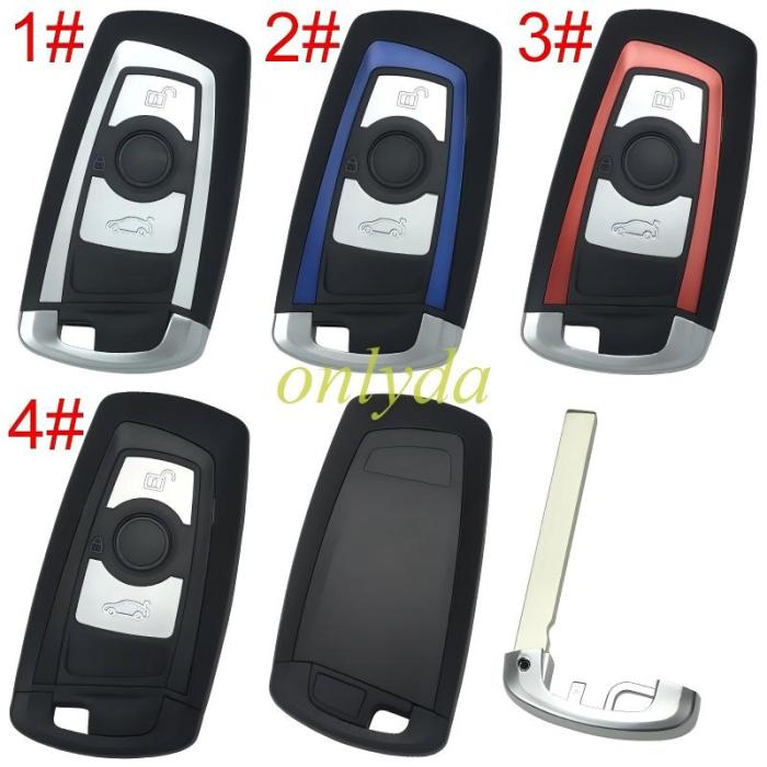 free shipping from HK,BMW 3 button remote key blank with blade, pls choose color