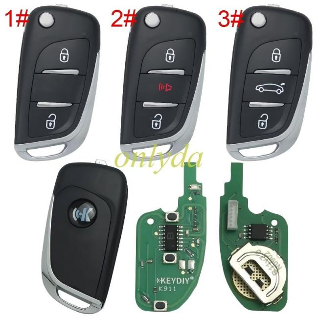 free shipping from HK,Peugeot style 3 button remote key B11 for KDX2 and KD MAX to produce any model remote
