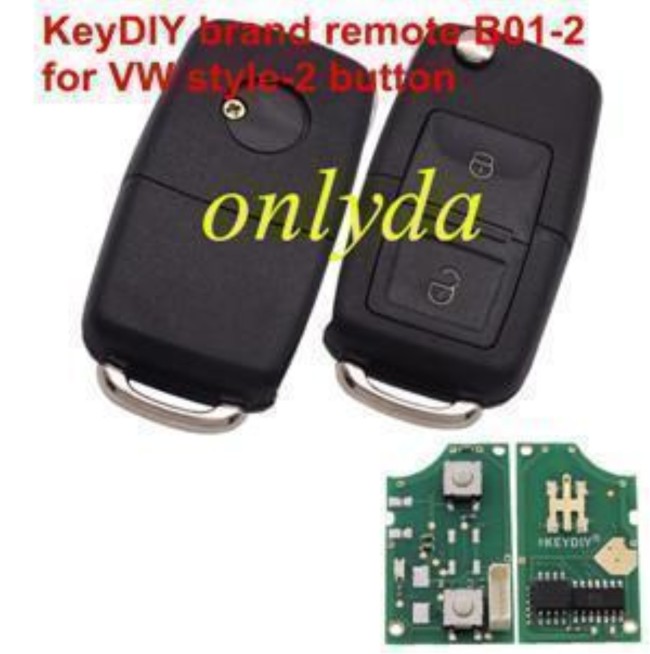 Standare remote key B01-2 2 button remote key for KDX2 and KD MAX to produce any model remote