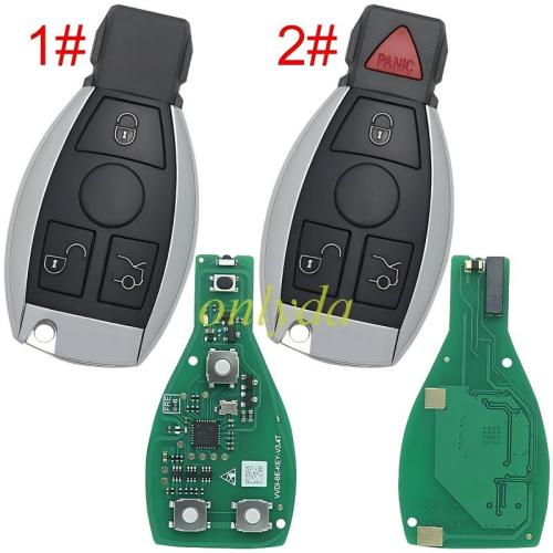 Free shipping from HK, 5pcs/lot XNBZ01 Xhorse VVDI FBS3  BE.BGA,NEC  Key Pro Improved Version Mercedes-Benz 3 button remote key with 434mhz (with token)