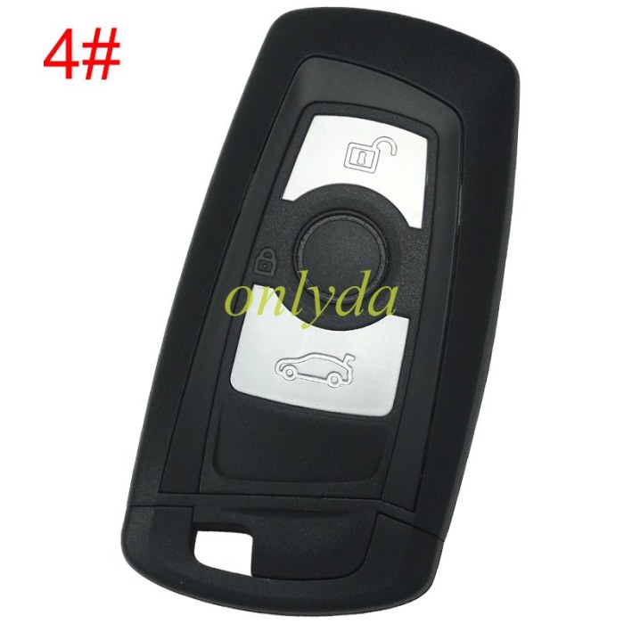 free shipping from HK,BMW 3 button remote key blank with blade, pls choose color