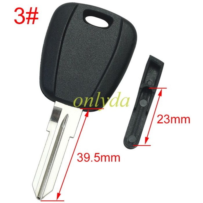 free shipping from HK Fiat remote key blank & 1 button with SIP22/GT15R blade（can put TPX long chip)， pls choose model