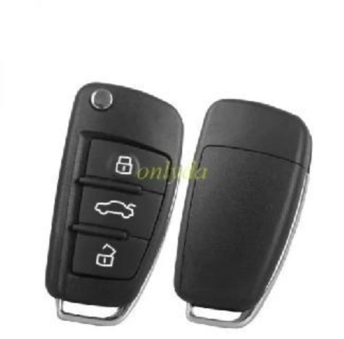 free shipping from HK,Audi  3 button  Remote key Blank for A4 A6 Q7 without logo