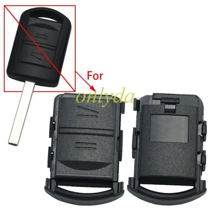 free shipping 10pcs/unit,Opel remote shell with two buttons