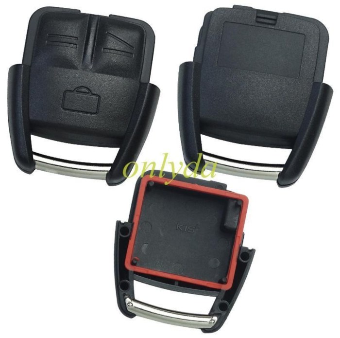 free shipping 10pcs/unit,Opel remote key blank  3 button without battery holder