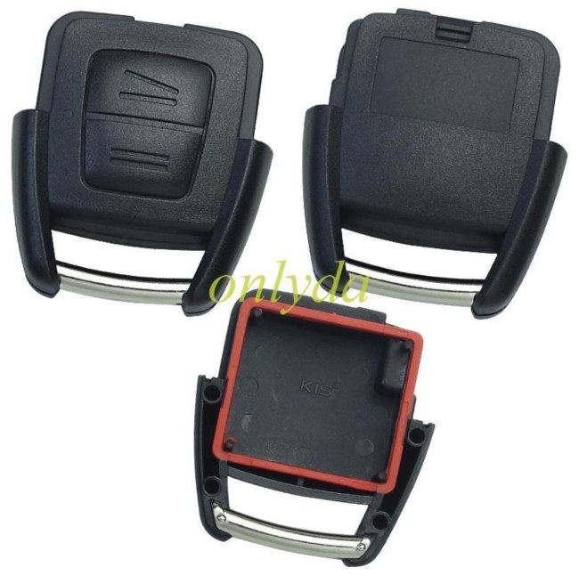 free shipping 10pcs/unit,Opel remote key blank with 2 button, no battery clamp