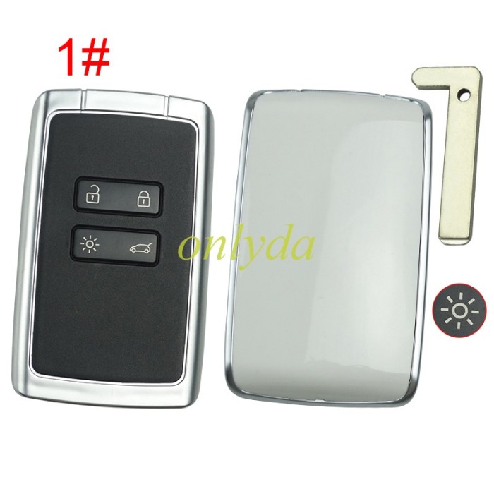 free shipping 10pcs/unit,Renault4 button remote key case with blade without  logo ,pls choose model