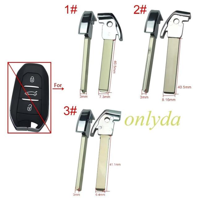 free shipping 10pcs/unit,Peugeot emergency blade1#VA2, 2#HU83, 3#HU100