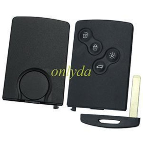 free shipping 10pcs/unit, Renault4 button remote key blank without badge