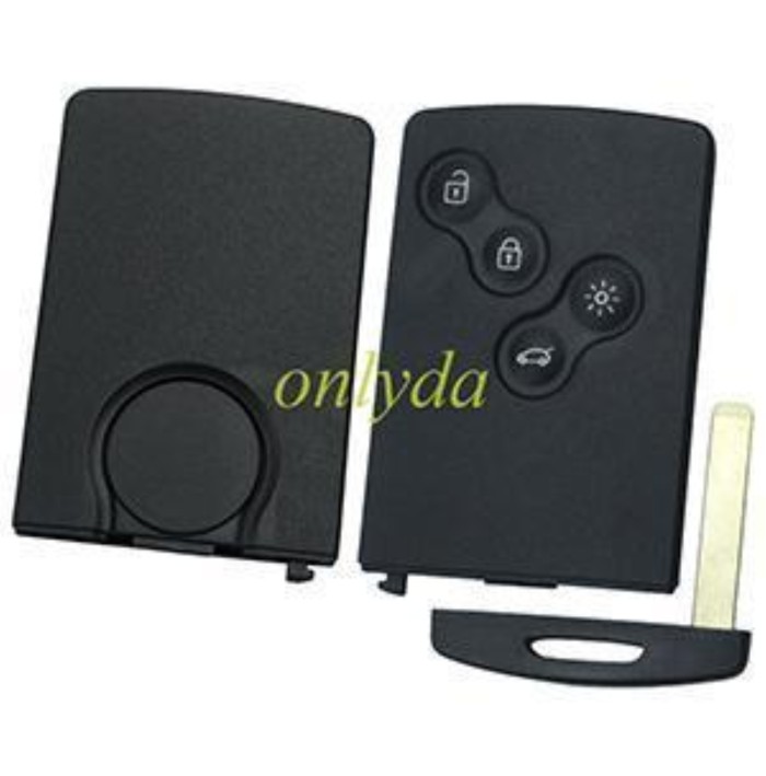 free shipping 10pcs/unit, Renault4 button remote key blank without badge