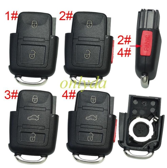 free shipping 10pcs/unitPassat remote key shell 3 button
