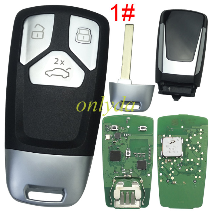 KYDZ for Audi Keyless 3/ 3 +1 button remote key with 433.92mhz with 60 ponits