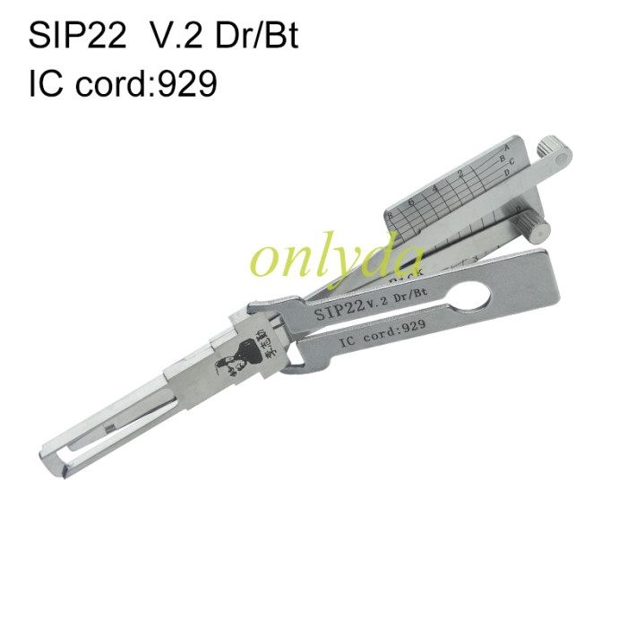 Fiat SIP22 Dr/Bt IC cord:929 2-in-1 Pick lock pick and decoder  together used for Fiat,Alfa Romeo,Maserati