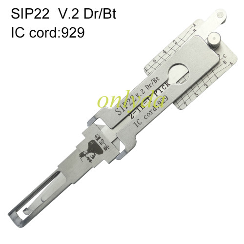 Fiat SIP22 Dr/Bt IC cord:929 2-in-1 Pick lock pick and decoder  together used for Fiat,Alfa Romeo,Maserati
