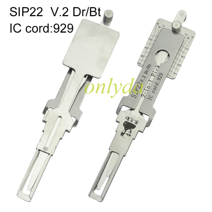 Fiat SIP22 Dr/Bt IC cord:929 2-in-1 Pick lock pick and decoder  together used for Fiat,Alfa Romeo,Maserati