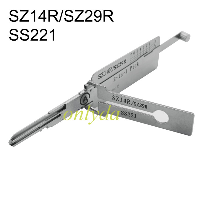 SZ14R/SZ29R SS221 2 in 1 pick for Suzuki motorcycle keys