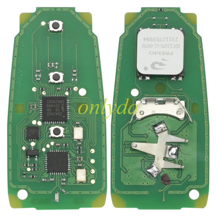 KYDZ Universal Remote key ZNAU-5D for Audi 5D vw smart key with  3 BUTTON remote  key with 5D MQB49 chip   433mhz