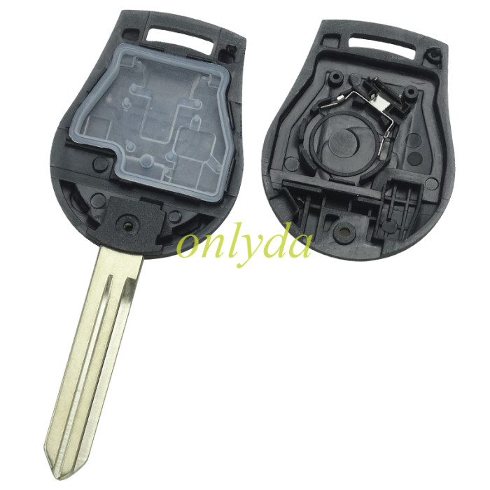For Nissan  remote key blank with  original Nissan badge place, #3 and #4 with HOLD ， pls choose button model