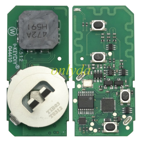 KEYDIY Remote key TIB03-4 smart key