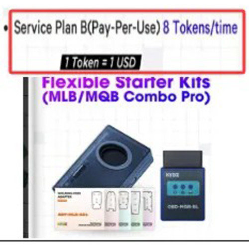 [Utoken ]  for KYDZ MLB/MQB 2-in-1 tool   1Utoken=8USD  (Pls pay attention, UToken is only for the dapter usage licence, cannot do calculation such as MQB/MLB)  (If you want do date calculation, need pay extra cost for 200Account Points each time, 200points=8USD   SKU:KYDZ-SB06 )