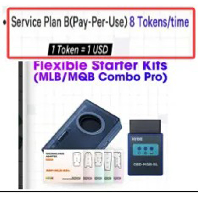 [Utoken ]  for KYDZ MLB/MQB 2-in-1 tool   1Utoken=8USD  (Pls pay attention, UToken is only for the dapter usage licence, cannot do calculation such as MQB/MLB)  (If you want do date calculation, need pay extra cost for 200Account Points each time, 200points=8USD   SKU:KYDZ-SB06 )