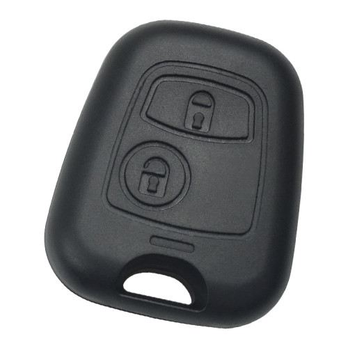 free shipping 10pcs/unit,Peugeot  2 buttons remote key shell with NE73 206  blade without logo