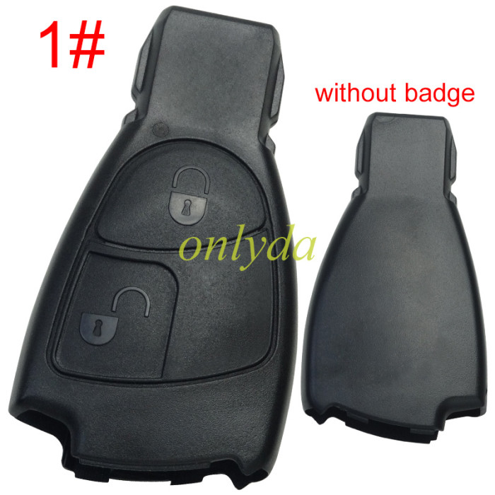 Free shipping from HK,10pcs/lot for Benz 3 button remote key blank without badge,