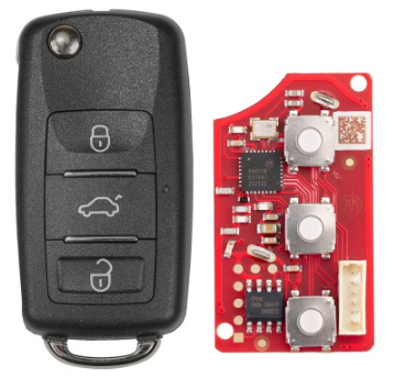 XHORSE XKB512EN 2ndGeneration Wire Remote Key VW B5 Flip 3 Buttons
