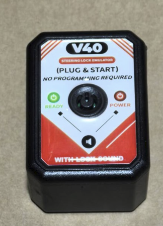 For Volvo V40 Steering Lock Emulator Plug & Start with Lock Sound