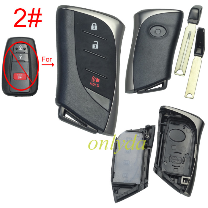 For Toyota modified key blank with badge ,  upgraded version of Toyota-B81A, please choose the button model