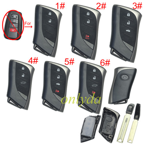 For Toyota modified key blank with badge ,  upgraded version of Toyota-B81A, please choose the button model