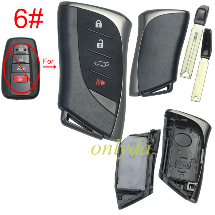 For Toyota modified key blank without logo ,  upgraded version of Toyota-B81Ano, please choose the button model