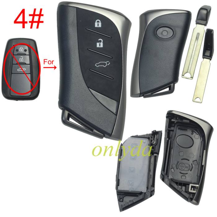 For Toyota modified key blank with badge ,  upgraded version of Toyota-B81A, please choose the button model