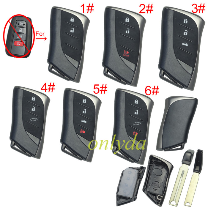 For Toyota modified key blank without logo ,  upgraded version of Toyota-B81Ano, please choose the button model