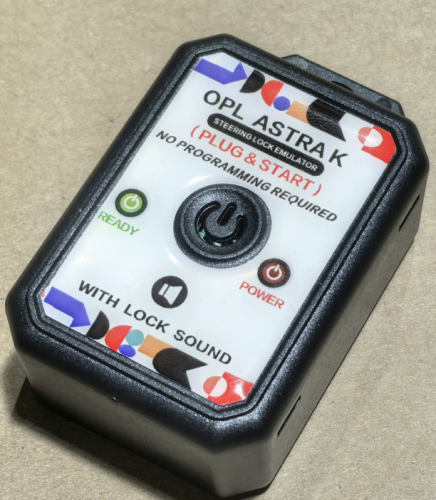 For Opel Astra K Steering Lock Emulator Plug & Start with Lock Sound
