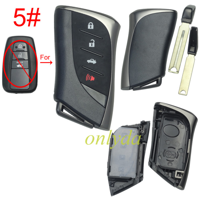 For Toyota modified key blank without logo ,  upgraded version of Toyota-B81Ano, please choose the button model
